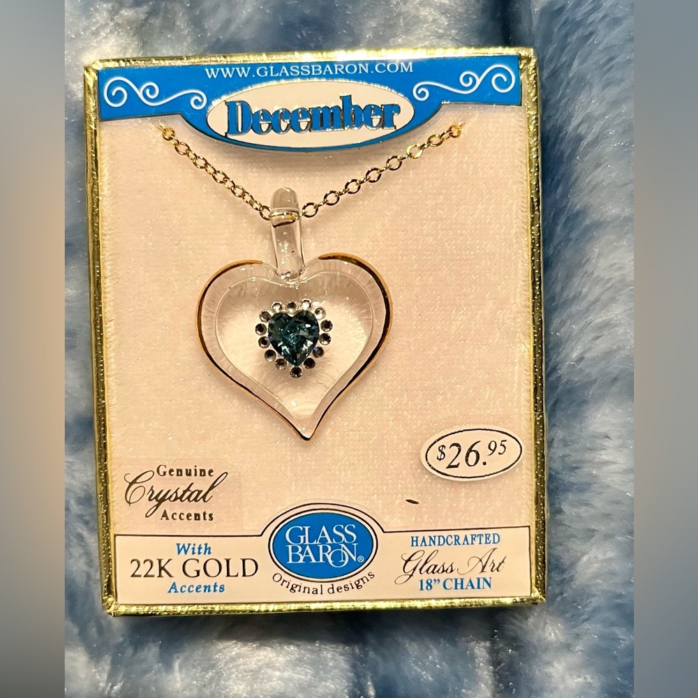 Genuine crystal with 22k gold accents necklace